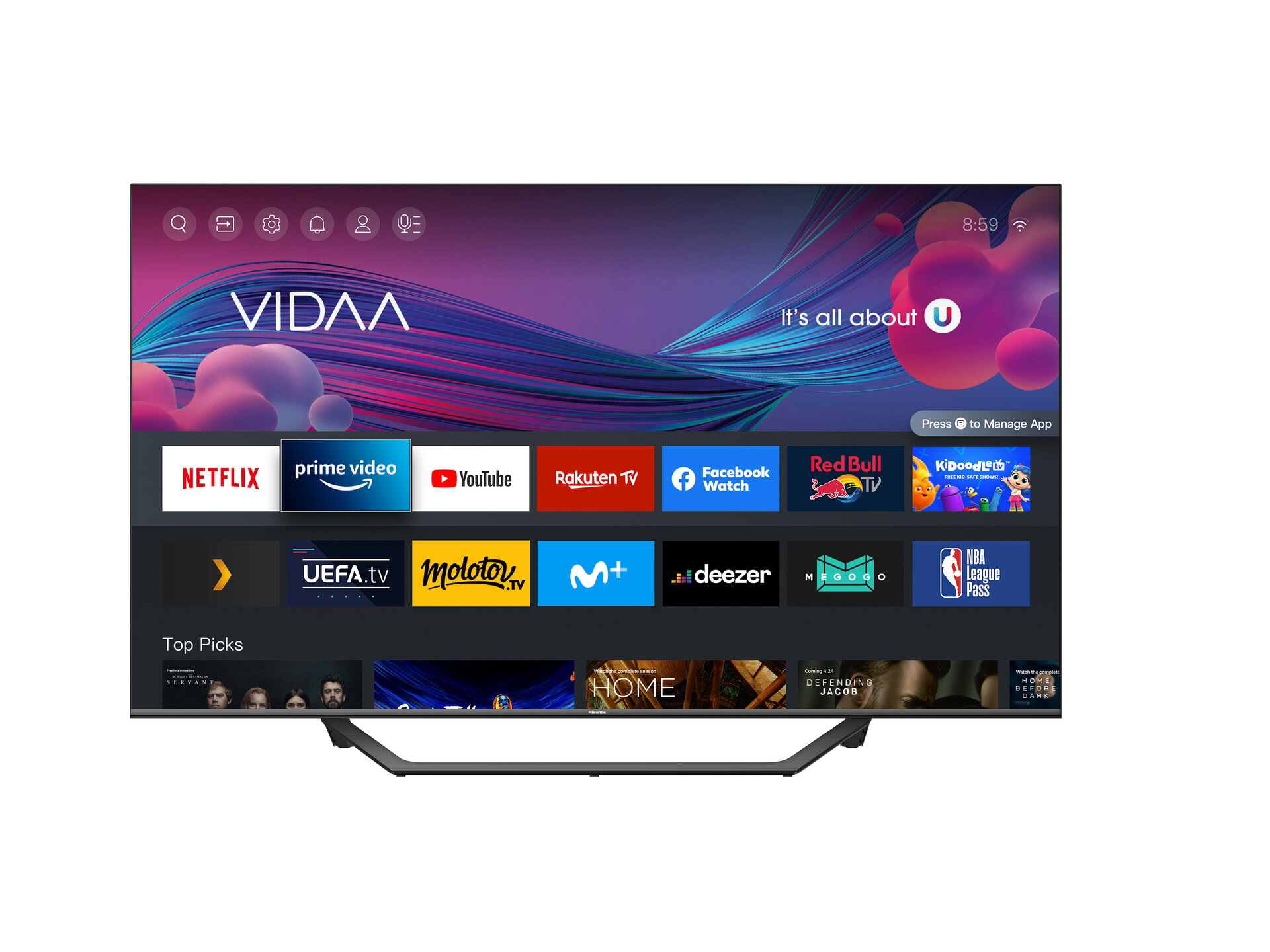 HISENSE LED TV 65A7GQ 4K QLED HDR10